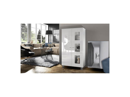 Produit à 2 portes, 71 x 129 x 35 cm, blanc