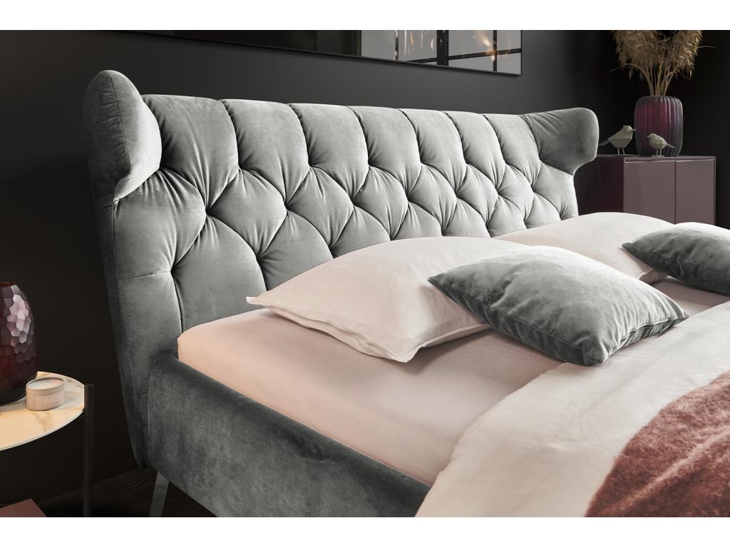 Cadre de lit en velours