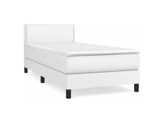 Matelas en similicuir, 90 x 200 cm, blanc