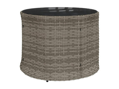 Canapé en résine tressée grise