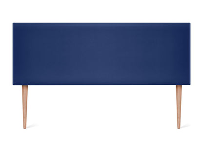 Cadre de lit en cuir, 135 x 105 cm, bleu