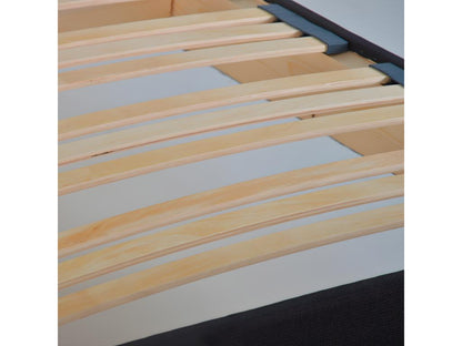 Sommier en tissu, 160 x 200 cm, gris