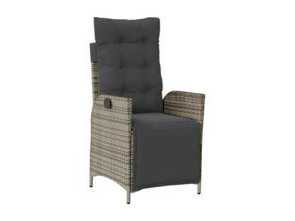 Ensemble de 5 pièces en résine tressée, gris