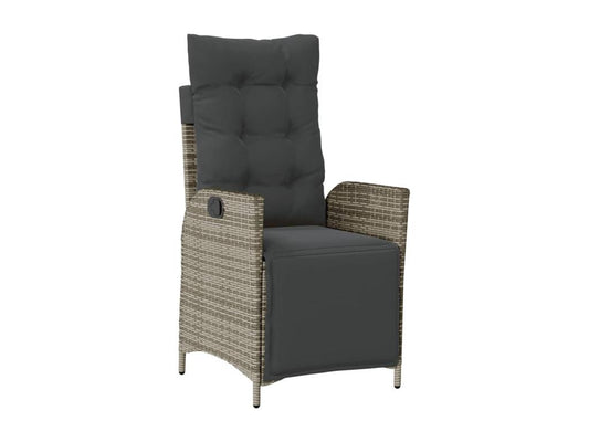 Ensemble de 5 pièces en résine tressée, gris