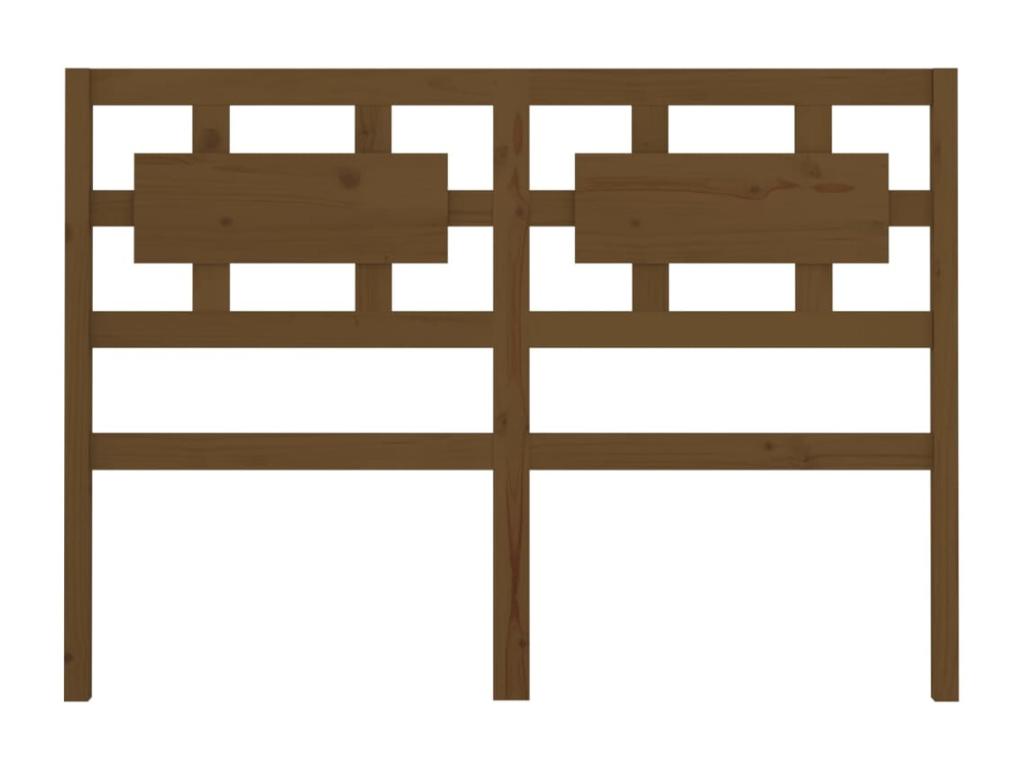 Cadre de lit en bois massif, 145,5 x 4 x 100 cm, marron