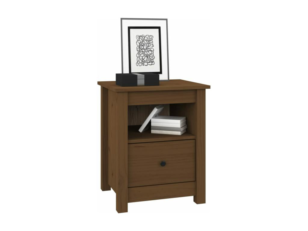 Ensemble de 2 pièces en pin, 40 x 35 x 49 cm, marron