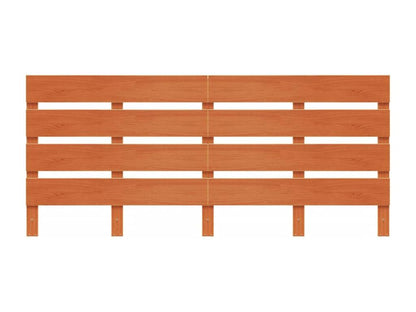 Cadre de lit en bois massif, marron