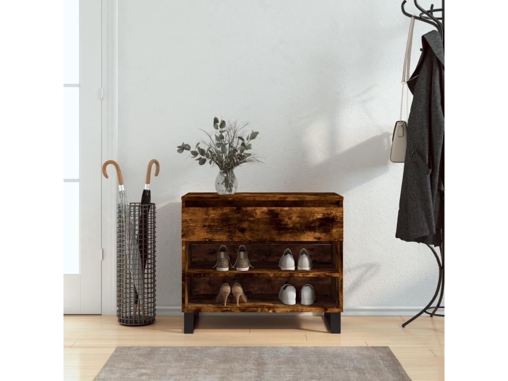Armoire en bois d'ingénierie, 70 x 36 x 60 cm, couleur naturelle claire