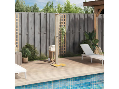 Produit en résine tressée, 50 x 55 x 224 cm, beige