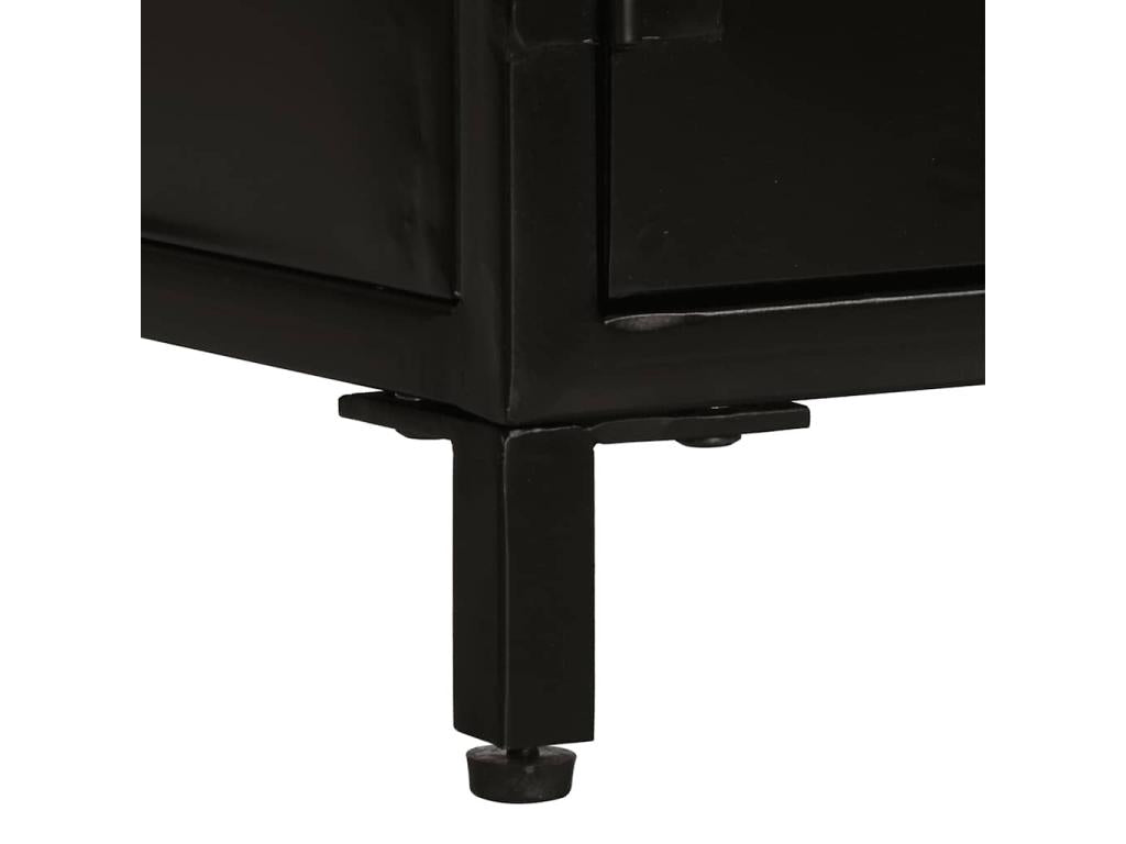 Buffet en bois massif, 55 x 30 x 71 cm, marron