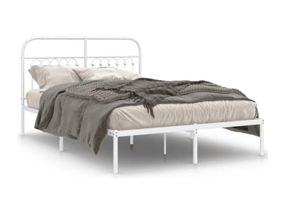 Matelas en métal, 140 x 190 cm, blanc