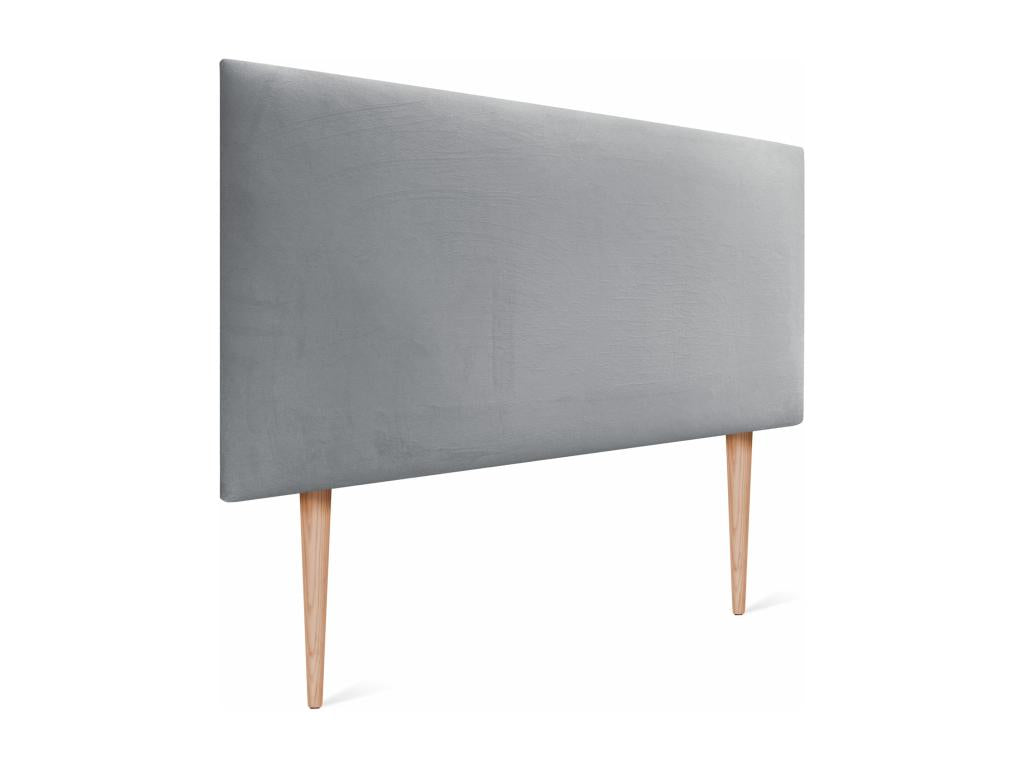Cadre de lit en velours, 80 x 115 cm, gris