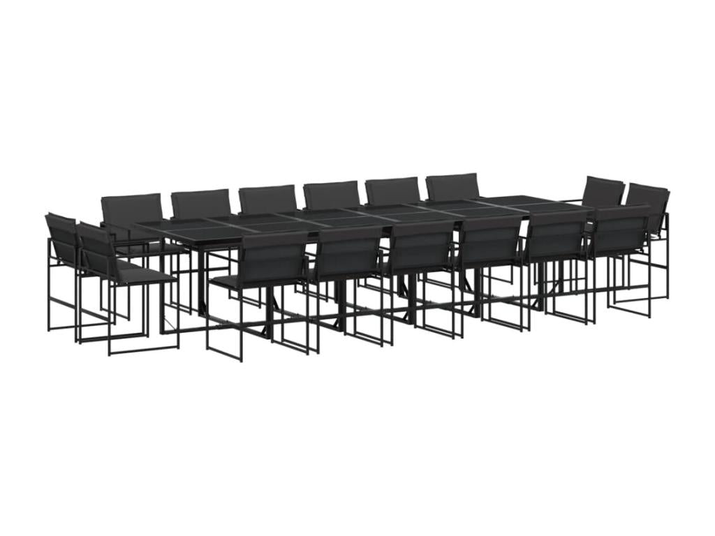 Ensemble de 17 pièces, noir