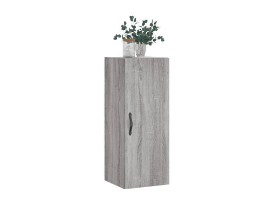 Armoire en bois d'ingénierie, 34,5 x 34 x 90 cm, grise