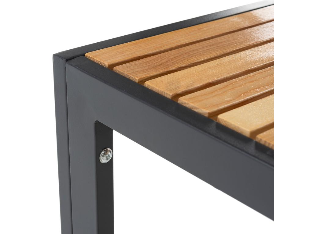 Table en métal, noire