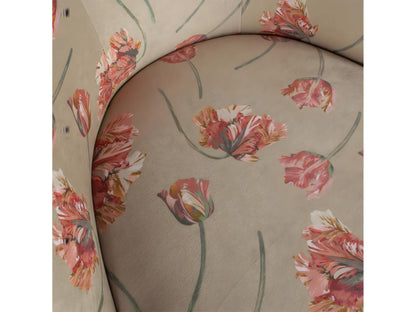 Fauteuil d'appoint en velours beige