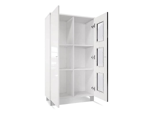 Produit à 2 portes, 71 x 129 x 35 cm, blanc