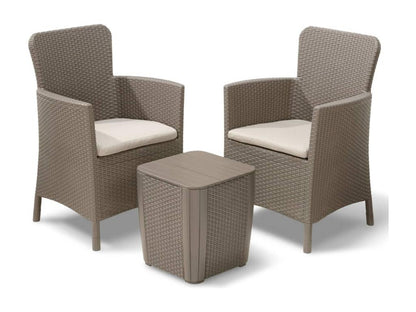 Ensemble de 5 pièces, marron