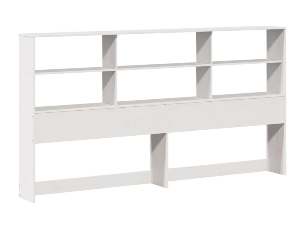 Matelas en bois de pin, 180 x 200 cm, blanc