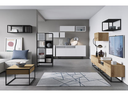 Table, 120 x 120 x 37 x 47 cm, blanche