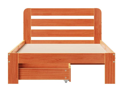 Matelas en bois de pin, 75 x 190 cm, marron