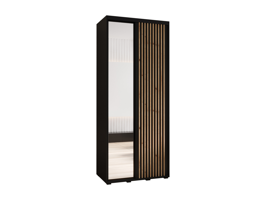 Armoire 2 portes, noire