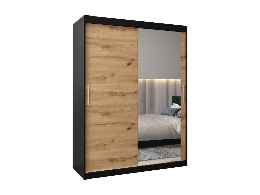 Armoire 2 portes, noire